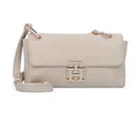 Tommy Hilfiger Pushlock Borsa a tracolla Vera Pelle 22 cm beige