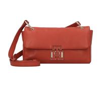 Tommy Hilfiger Pushlock Borsa a tracolla Vera Pelle 22 cm rosso
