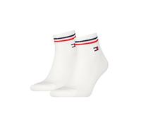 Tommy Hilfiger Quarter, Calzini Unisex - Adulto, Bianco, 35-38