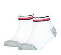 Tommy Hilfiger Quarter, Calzini Unisex - Bambini e ragazzi, Bianco, 39-42