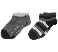 Tommy Hilfiger Quarter, Calzini Unisex - Bambini e ragazzi, Nero, 23-26