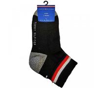 Tommy Hilfiger Quarter, Calzini Unisex - Bambini e ragazzi, Nero, 27-30