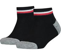 Tommy Hilfiger Quarter, Calzini Unisex - Bambini e ragazzi, Nero, 39-42