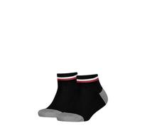 Tommy Hilfiger Quarter, Calzini Unisex - Bambini e ragazzi, Nero, 39-42