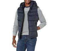 Tommy Hilfiger Quilted Puffer Vest Gilet, Felpa con Cappuccio Midnight, S Uomo