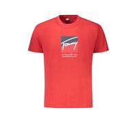 Tommy Hilfiger Red Cotton Men T-Shirt - S