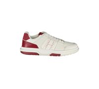 Tommy Hilfiger Red Leather Men Sneaker - EU43/US10
