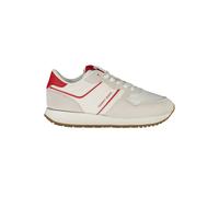 Tommy Hilfiger Red Leather Women Sneaker - EU36/US6
