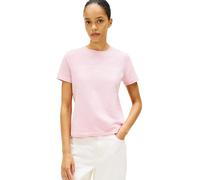 Tommy Hilfiger Reg Corp Logo C-nk SS Ww0ww40276, Top in Maglia a Maniche Corte Donna, Pink (Bonita Pink), XS