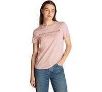 Tommy Hilfiger Reg Corp Logo C-nk SS Ww0ww40276, Top in Maglia a Maniche Corte Donna, Pink (Foggy Pink), S