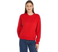 Tommy Hilfiger Reg Flag On Chest Swtshrt Ww0Ww41246, Felpa, Donna, Rosso (Fierce Red), XXL