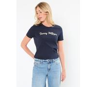 Tommy Hilfiger - Reg Script C-Nk Ss WW0WW42589 Blu - Abbigliamento S Blu