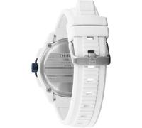 Tommy Hilfiger Orologio Cronografo al Quarzo con Calendario da Uomo con Cinturino in Silicone Bianco - 1792231, White