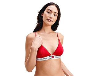 Tommy Hilfiger Reggiseno a Triangolo Donna Elasticizzato, Rosso (Tango Red), M