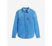 Tommy Jeans - Camicia di jeans comoda lavaggio blu medio 48