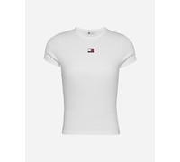 Tommy Hilfiger Rib Badge W - T-shirt - Donna - Bianco XS