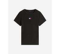 Tommy Hilfiger Rib Badge W - T-shirt - Donna - Nero M