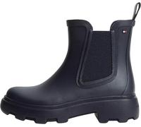 Tommy Hilfiger Rubber Flag Cleated Rainboot Fw0fw09387, Stivali da Pioggia Donna, Blue (Space Blue), 37 EU