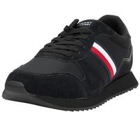 Tommy Hilfiger Runner Evo Mix Ess Fm0fm04886, Sneaker da corsa Uomo, Nero, 40 EU