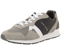 Tommy Hilfiger Runner Uomo Icon Mix Fm0fm05679 Basso Top, Grigio Universale Grigio, 41 EU