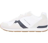 Tommy Hilfiger Runner Uomo Icon Mix Fm0fm05679 Basso Top, White, 46 EU