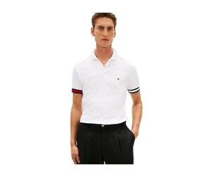 Tommy Hilfiger - Rwb cuff liquid cotton - Mw0Mw42743-Ybr - - Tops - Uomo - Bianco - M