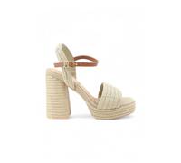 Tommy Hilfiger - Sandali con Zeppa e Tacco Largo in Corda - - Shoes - Donna - Beige - 40 EU