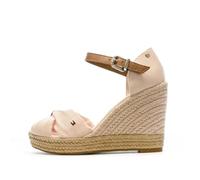 Tommy Hilfiger Sandali da donna con zeppa rosa 10 cm, Rosa, 39 EU