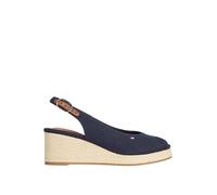 Tommy Hilfiger - FLAG MID WEDGE ESPAD Blu - Scarpe di corda - Taglia 41 41 Blu