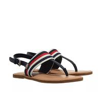Tommy Hilfiger Sandali Donna Flat Sandal Estivi, Blu (Space Blue), 37 EU