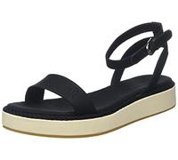 Tommy Hilfiger Sandali Donna Rope Flatform Estivi, Nero (Black), 41 EU