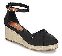 Tommy Hilfiger Sandali FLAG CLOSED TOE MID WEDGE ESPAD in Nero 41