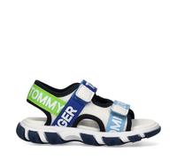 Tommy Hilfiger sandali per bambini doppio velcro, Kyle, Bianco/Multicolor, 25