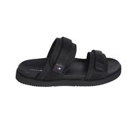 Tommy Hilfiger - Sandali Slider con Fascette e Suola Dentellata - - Shoes - Uomo - Nero - 41 EU