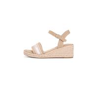 Tommy Hilfiger Mid Wedge Espad Webbing Fw0fw09230, Espadrillas Zeppa Donna, Khaki (Safari Canvas), 41 EU