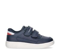 Tommy Hilfiger Scarpe Basse con Doppio Velcro per Bambini, Skyler, Blu, 27