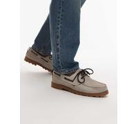 Tommy Hilfiger - Scarpe da barca in camoscio beige-Neutro 45