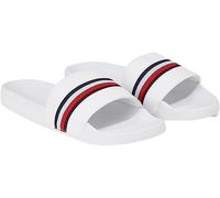 Tommy Hilfiger Scarpe da Mare Donna Global Stripes Slide Ciabatte, Bianco (White), 36 EU