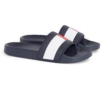 Tommy Hilfiger Scarpe da Mare Uomo Rubber TH Flag Pool Slide Ciabatte, Blu (Desert Sky), 40 EU