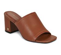 Tommy Hilfiger Scarpe TH BLOCK HEEL MULE LTH in Marrone 37