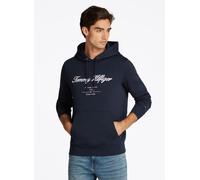 Tommy Hilfiger - Script Logo Hoody MW0MW33631 Blu - Abbigliamento XXL Blu