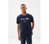 Tommy Hilfiger - Script Logo Tee MW0MW33691 Blu - Abbigliamento XL Blu