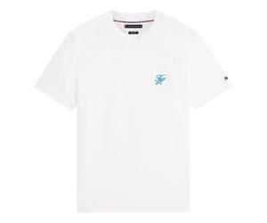 Tommy Hilfiger - Script Monogram Swimshop Tee - - Tops - Uomo - Bianco - L