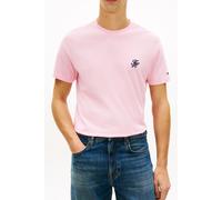 Tommy Hilfiger Uomo T-Shirt Maniche Corte Script Monogram in Cotone, Rosa (Classic Pink), L