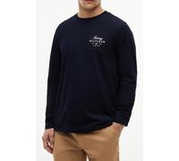 Tommy Hilfiger Script Stack LS Regular Tee, Blu, S