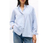 Tommy Hilfiger Seersucker Ruffle Loose Fit Shirt, Striped/blue Taglia: 38 | Cappotti Outlet | Donna | Blu
