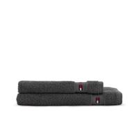 Tommy Hilfiger Set due pezzi Spugna Bagno ospite e Asciugamano 100% di Puro Cotone Legend Steel