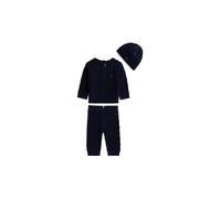 TOMMY HILFIGER Set neonato 3 pezzi maglione, pantaloni e cappello blu | 62