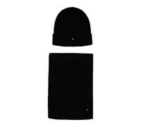 Tommy Hilfiger - Set Regalo Berretto e Sciarpa con Bandiera - - Accessories - Uomo - Nero - ONE SIZE