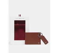 Tommy Hilfiger - Set regalo marrone con portafoglio e portachiavi One Size